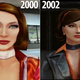 On the left, the first No One Lives Forever. On the right, the vastly better-looking sequel, released just two years later.